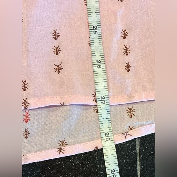 Anthropologie conversations Tank 8 of 52 Ant Print Button Front Pink SZ.med - Picture 14 of 14
